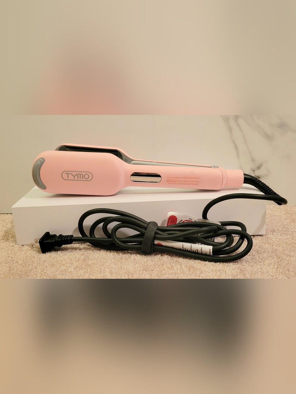 TYMO Rovy Compact Waver Curling Iron Pink Size 1 Inch